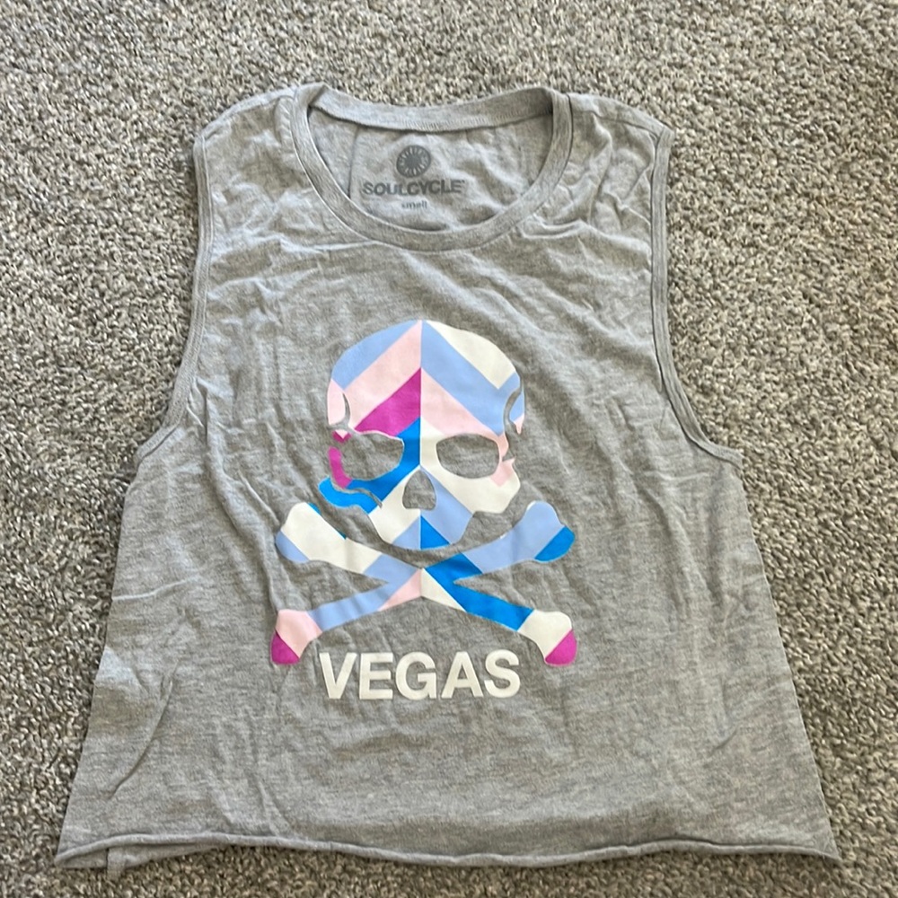 SoulCycle Vegas Skull Tank